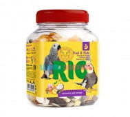 RIO (РИО) - Лакомство для средних и крупных попугаев, Фруктово-ореховая смесь, 160 г