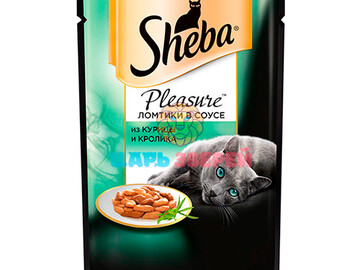 Sheba (Шеба) - Влажный корм для кошек с курицей и кроликом в соусе, пауч 75 г