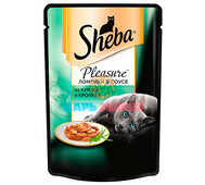 Sheba (Шеба) - Влажный корм для кошек с курицей и кроликом в соусе, пауч 75 г