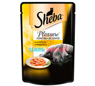 Sheba (Шеба) - Влажный корм для кошек с курицей и индейкой в соусе, пауч 85 г