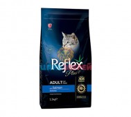 Reflex Plus (Рефлекс Плюс) - Adult Cat Food with Salmon, Сухой корм для кошек, с лососем, 1,5 кг