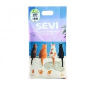 SEVI (СЭВИ) - Наполнитель бентонитовый комкующийся с ароматом яблока, 10 л (8 кг)