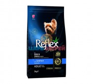 Reflex Plus (Рефлекс Плюс) - Mini Small Breed Adult Dog Food Salmon, Сухой корм для собак мелких пород, с лососем, 3 кг