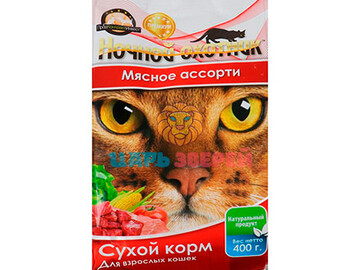 Ночной охотник - Сухой корм для кошек мясное ассорти (развес)