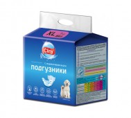 Cliny (Клини) - Подгузники для собак и кошек 15-30 кг XL , упаковка 7 шт