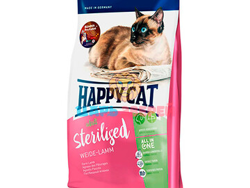 HappyCat (Хэппи Кэт) - Эдалт Стерилизат для кастрированных котов и кошек 10 кг