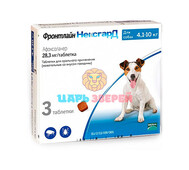 Frontline (Фронтлайн) - НексгарД для собак 4-10 кг M (28 мг), упаковка 3 таблетки