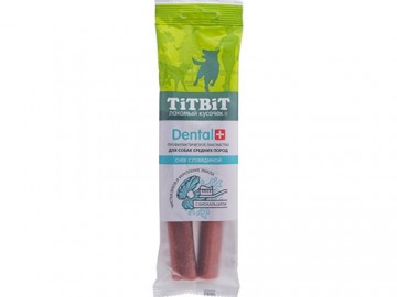 TiTBit (ТитБит) - Лакомство, ДЕНТАЛ+ Снек с говядиной для собак средних пород, 85 г
