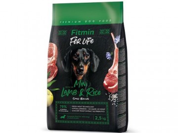 Fitmin (Фитмин) - For Life Lamb & Rice Mini, Сухой корм для взрослых собак малых пород, 2,5 кг