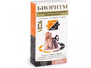 VEDA (ВЕДА) - Биоритм для мелких собак, 48 таблеток