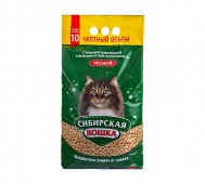 Сибирская кошка - Древесный наполнитель Лесной, 10 л