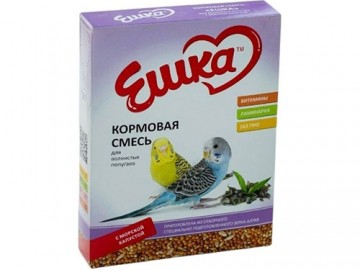 Ешка - Кормовая смесь для волнистых попугаев c морской капустой, 500 г