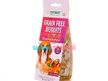 TiTBit (ТитБит) - Печенье Grain Free беззерновое с мясом индейки 100 г