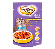 Мнямс - Влажный корм для котят с курицей в соусе, пауч 100 г