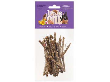 Little One (Литл Ван) - Лакомство для грызунов Лакомые ветви с лепестками и травами, 35 г