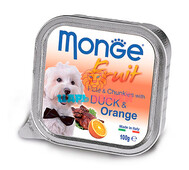 Monge (Монже) - Fruit Dog, нежный паштет для собак, утка с апельсином, ламистер 100 г
