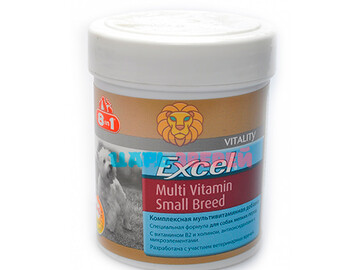 8in1 (8в1) - Excel Multivitamin Small Breed, Эксель мультивитамин для мелких собак, 70 таблеток