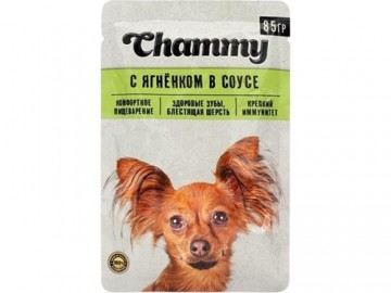 Chammy (Чамми) - Влажный корм для собак, ягненок в соусе, пауч 85 г