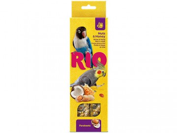 RIO (РИО) - Лакомство для средних попугаев палочки мед и орехи