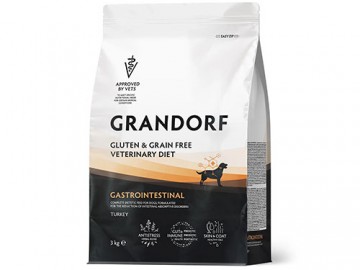 Grandorf (Грандорф) - VetDiet Dog Gastrointestinal, Сухой корм для собак при расстройствах пищеварения с индейкой, 3 кг