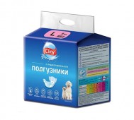 Cliny (Клини) - Подгузники для собак и кошек 8-16 кг L, упаковка 8 шт