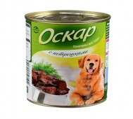 Оскар - Влажный корм для собак с потрошками, банка 750 г