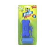 Mr.Fresh (Мистер Фреш) - Пакеты для уборки с брелком-держателем (косточка), 40 шт