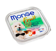 Monge (Монже) - Fruit Dog, нежный паштет для собак, ягненок с яблоком, ламистер 100 г