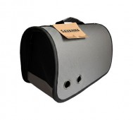 Savanna (Саванна) - Mia, Переноска тканевая для кошек и собак, 43,5 х 25 х 25 см, серая