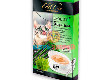 Edel cat (Эдель Кэт) - Крем-суп со вкусом ливерной колбасы и луговых травы, (6 шт)