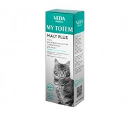 VEDA (ВЕДА) - My Totem Malt Plus, Паста для выведения шерсти с пребиотиком для кошек, 75 мл