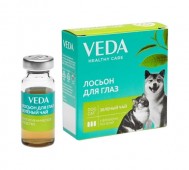 VEDA (ВЕДА) - Лосьон для глаз «Зеленый чай» при образовании засыхающих выделений из глаз, упаковка 3 флакона по 10 мл