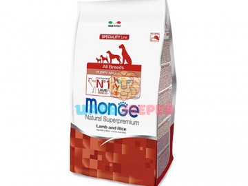 Monge (Монже) - Speciality Line All Breeds Puppy&Junior, сухой корм для щенков и юниоров с ягненком, рисом и картофелем, 15 кг