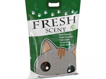 Fresh Scent (Фреш Сцент) - Комкующийся наполнитель с ароматом мяты, упаковка 10 л (8 кг)