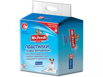 Mr.Fresh (Мистер Фреш) - Regular пеленки 60x60 см, упаковка 24 шт