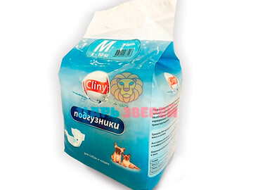 Cliny (Клини) - Подгузники для собак и кошек 5-10 кг M, упаковка 9 шт