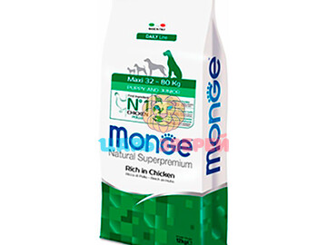 Monge (Монже) - Superpremium Maxi Puppy&Junior, корм для щенков крупных пород, 15 кг