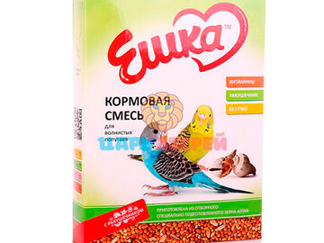 Ешка - Кормовая смесь для волнистых попугаев c ракушечником, 500 г
