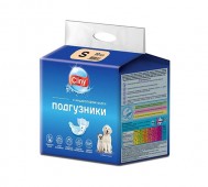 Cliny (Клини) - Подгузники для собак и кошек 3-6 кг S, упаковка 10 шт