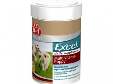 8in1 (8в1) - Excel Multi Vitamin Puppy, Мультивитамины для щенков, 100 таблеток