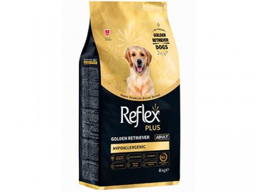 Reflex Plus (Рефлекс Плюс) - Golden Retriever Hypoallergenic Adult, Гипоаллергенный корм для собак породы золотистый ретривер с пищевой непереносимостью, 8 кг