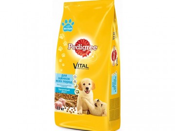 Pedigree (Педигри) - Корм для щенков всех пород с курицей, 13 кг
