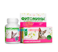 Веда - Фитомины для кошек очистительные, упаковка 100 таблеток