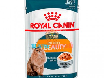 Royal Canin (Роял Канин) - Intense Beauty, кусочки в соусе для кошек с чувствительной кожей или проблемной шерстью, пауч 85 г