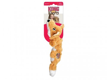 KONG (Конг) - Scrunch Knots Fox S/M, Игрушка для собак Лиса, 27 см