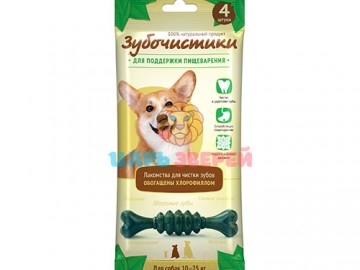 Деревенские лакомства - Зубочистики Лакомства мятные для собак для средних пород, упаковка 4 шт
