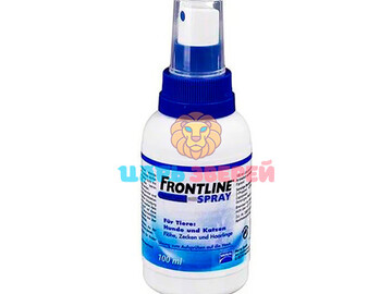 Frontline (Фронтлайн) - антипаразитарный спрей для собак и кошек, флакон 100 мл