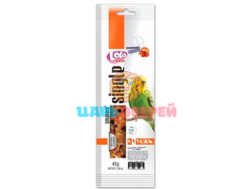 LoLo Pets (Ло-Ло Петс) - Палочки для волнистых попугаев с манго упаковка 2 шт