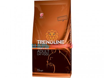 TRENDLINE (ТРЕНДЛАЙН) - Adult Cat Food Lamb and Rice, Сухой корм для взрослых кошек, с ягненком и рисом, 15 кг