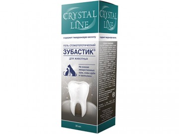 Apicenna (Апиценна) - Зубастик гель CRYSTAL LINE стоматологический для животных, 30 мл